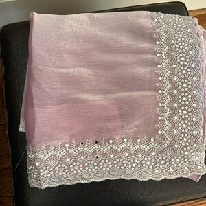 (NWOT) Indian Ethnic Tissue Organza Saree ( Final Sale)